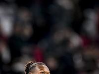 Lazio forward Tijani Noslin plays during the match between Ajax and Lazio at the Johan Cruijff ArenA for the UEFA Europa League - League pha...