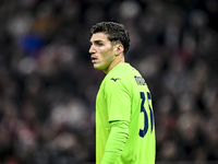 Lazio goalkeeper Christos Mandas plays during the match between Ajax and Lazio at the Johan Cruijff ArenA for the UEFA Europa League - Leagu...