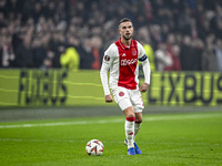 AFC Ajax Amsterdam midfielder Jordan Henderson plays during the match between Ajax and Lazio at the Johan Cruijff ArenA for the UEFA Europa...