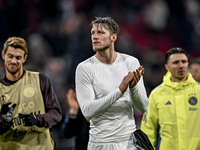 AFC Ajax Amsterdam forward Wout Weghorst plays during the match between Ajax and Lazio at the Johan Cruijff ArenA for the UEFA Europa League...