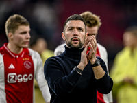 AFC Ajax Amsterdam trainer Francesco Fariolo is present during the match between Ajax and Lazio at the Johan Cruijff ArenA for the UEFA Euro...