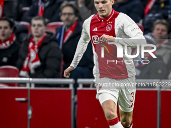 AFC Ajax Amsterdam forward Christian Rasmussen plays during the match between Ajax and Lazio at the Johan Cruijff ArenA for the UEFA Europa...