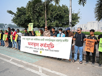 Activists Of An Environmental Organization Stage A Protest Rally Demanding Immediate Adoption Of An Emergency Action Plan To Prevent Air Pol...