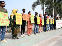 Activists Of An Environmental Organization Stage A Protest Rally Demanding Immediate Adoption Of An Emergency Action Plan To Prevent Air Pol...