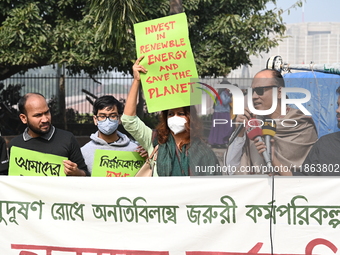 Activists Of An Environmental Organization Stage A Protest Rally Demanding Immediate Adoption Of An Emergency Action Plan To Prevent Air Pol...