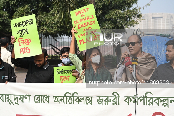 Activists Of An Environmental Organization Stage A Protest Rally Demanding Immediate Adoption Of An Emergency Action Plan To Prevent Air Pol...