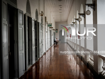 A general view shows the inside of The Ministry of Interior of Thailand, a government agency that oversees administration, internal security...