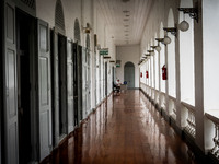 A general view shows the inside of The Ministry of Interior of Thailand, a government agency that oversees administration, internal security...