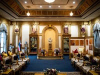 A general view shows the inside of The Ministry of Interior of Thailand, a government agency that oversees administration, internal security...