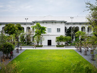 A general view shows the inside of The Ministry of Interior of Thailand, a government agency that oversees administration, internal security...