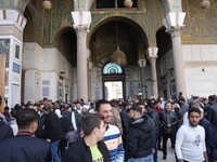 Syrians Perform The First Friday Prayer At The Umayyad Mosque In The Capital, Damascus, After The Fall Of The Assad Regime, on december 13,...