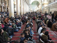 Syrians Perform The First Friday Prayer At The Umayyad Mosque In The Capital, Damascus, After The Fall Of The Assad Regime, on december 13,...