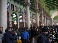 Syrians Perform The First Friday Prayer At The Umayyad Mosque In The Capital, Damascus, After The Fall Of The Assad Regime, on december 13,...