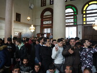 Syrians Perform The First Friday Prayer At The Umayyad Mosque In The Capital, Damascus, After The Fall Of The Assad Regime, on december 13,...