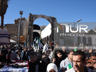 Syrians Perform The First Friday Prayer At The Umayyad Mosque In The Capital, Damascus, After The Fall Of The Assad Regime, on december 13,...