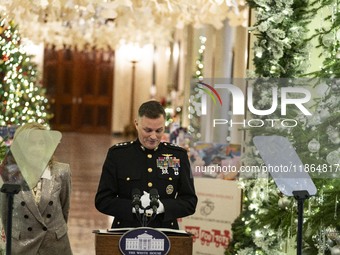 On December 13, 2024, the First Lady, Jill Biden, hosts a U.S. Marine Corps Reserve Toys for Tots event at the White House with local Marine...