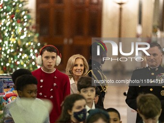 On December 13, 2024, the First Lady, Jill Biden, hosts a U.S. Marine Corps Reserve Toys for Tots event at the White House with local Marine...