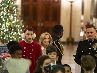 On December 13, 2024, the First Lady, Jill Biden, hosts a U.S. Marine Corps Reserve Toys for Tots event at the White House with local Marine...