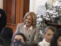 On December 13, 2024, the First Lady, Jill Biden, hosts a U.S. Marine Corps Reserve Toys for Tots event at the White House with local Marine...