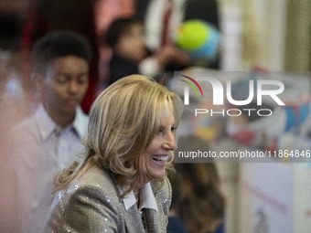 On December 13, 2024, the First Lady, Jill Biden, hosts a U.S. Marine Corps Reserve Toys for Tots event at the White House with local Marine...