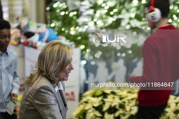 On December 13, 2024, the First Lady, Jill Biden, hosts a U.S. Marine Corps Reserve Toys for Tots event at the White House with local Marine...