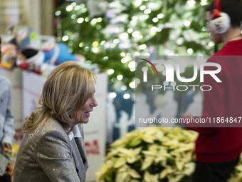 On December 13, 2024, the First Lady, Jill Biden, hosts a U.S. Marine Corps Reserve Toys for Tots event at the White House with local Marine...