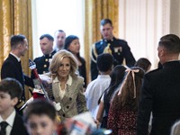 On December 13, 2024, the First Lady, Jill Biden, hosts a U.S. Marine Corps Reserve Toys for Tots event at the White House with local Marine...