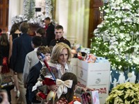 On December 13, 2024, the First Lady, Jill Biden, hosts a U.S. Marine Corps Reserve Toys for Tots event at the White House with local Marine...