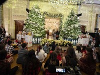 On December 13, 2024, the First Lady, Jill Biden, hosts a U.S. Marine Corps Reserve Toys for Tots event at the White House with local Marine...