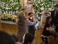 On December 13, 2024, the First Lady, Jill Biden, hosts a U.S. Marine Corps Reserve Toys for Tots event at the White House with local Marine...