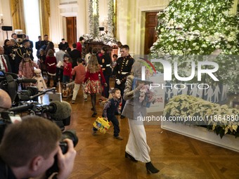 On December 13, 2024, the First Lady, Jill Biden, hosts a U.S. Marine Corps Reserve Toys for Tots event at the White House with local Marine...