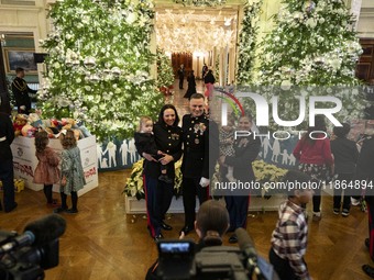 On December 13, 2024, the First Lady, Jill Biden, hosts a U.S. Marine Corps Reserve Toys for Tots event at the White House with local Marine...