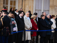 In Paris, France, on December 13, 2024, ministers of the resigning government are seen during the handover ceremony between Michel Barnier,...