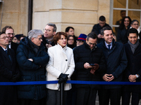 In Paris, France, on December 13, 2024, ministers of the resigning government are seen during the handover ceremony between Michel Barnier,...