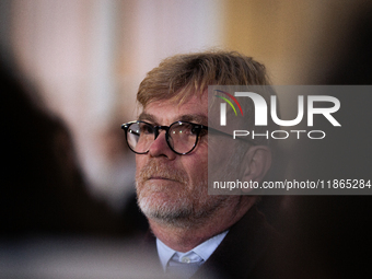 Marc Fesneau, President of Les Democrates parliamentary group, is seen during the handover ceremony between Michel Barnier, the outgoing Pri...