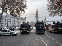 Water cannons and police are back on the streets on the day of the election of the new president, Mikheil Kavelashvili, a pro-Russian former...