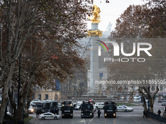 Water cannons and police are back on the streets on the day of the election of the new president, Mikheil Kavelashvili, a pro-Russian former...