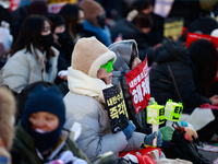 Approximately 2 million citizens gather in Yeouido, Seoul, South Korea, on December 14, 2024, calling for the impeachment of President Yoon...