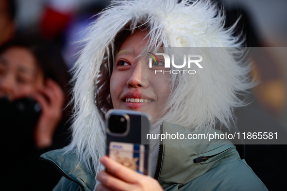 Approximately 2 million citizens gather in Yeouido, Seoul, South Korea, on December 14, 2024, calling for the impeachment of President Yoon...