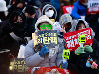 Approximately 2 million citizens gather in Yeouido, Seoul, South Korea, on December 14, 2024, calling for the impeachment of President Yoon...