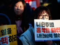 Approximately 2 million citizens gather in Yeouido, Seoul, South Korea, on December 14, 2024, calling for the impeachment of President Yoon...