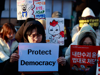 Approximately 2 million citizens gather in Yeouido, Seoul, South Korea, on December 14, 2024, calling for the impeachment of President Yoon...