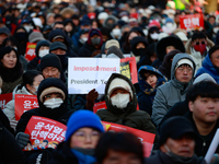 Approximately 2 million citizens gather in Yeouido, Seoul, South Korea, on December 14, 2024, calling for the impeachment of President Yoon...