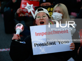 Approximately 2 million citizens gather in Yeouido, Seoul, South Korea, on December 14, 2024, calling for the impeachment of President Yoon...