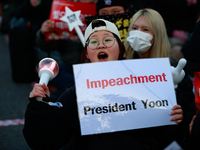 Approximately 2 million citizens gather in Yeouido, Seoul, South Korea, on December 14, 2024, calling for the impeachment of President Yoon...