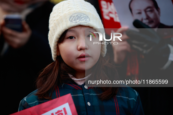 Approximately 2 million citizens gather in Yeouido, Seoul, South Korea, on December 14, 2024, calling for the impeachment of President Yoon...