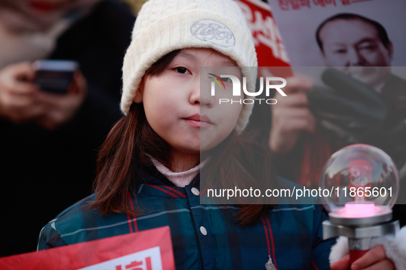 Approximately 2 million citizens gather in Yeouido, Seoul, South Korea, on December 14, 2024, calling for the impeachment of President Yoon...