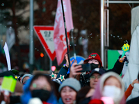 Citizens cheer after the impeachment of President Yoon Suk-yeol is passed in Seoul, South Korea, on December 14, 2024. Approximately 2 milli...