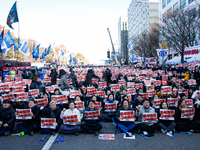 Approximately 2 million citizens gather in Yeouido, Seoul, South Korea, on December 14, 2024, calling for the impeachment of President Yoon...