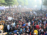 People Are Gathering To Pay Tribute To The Martyred Intellectuals At The Martyred Intellectuals Memorial At Mirpur In Dhaka, Bangladesh, On...